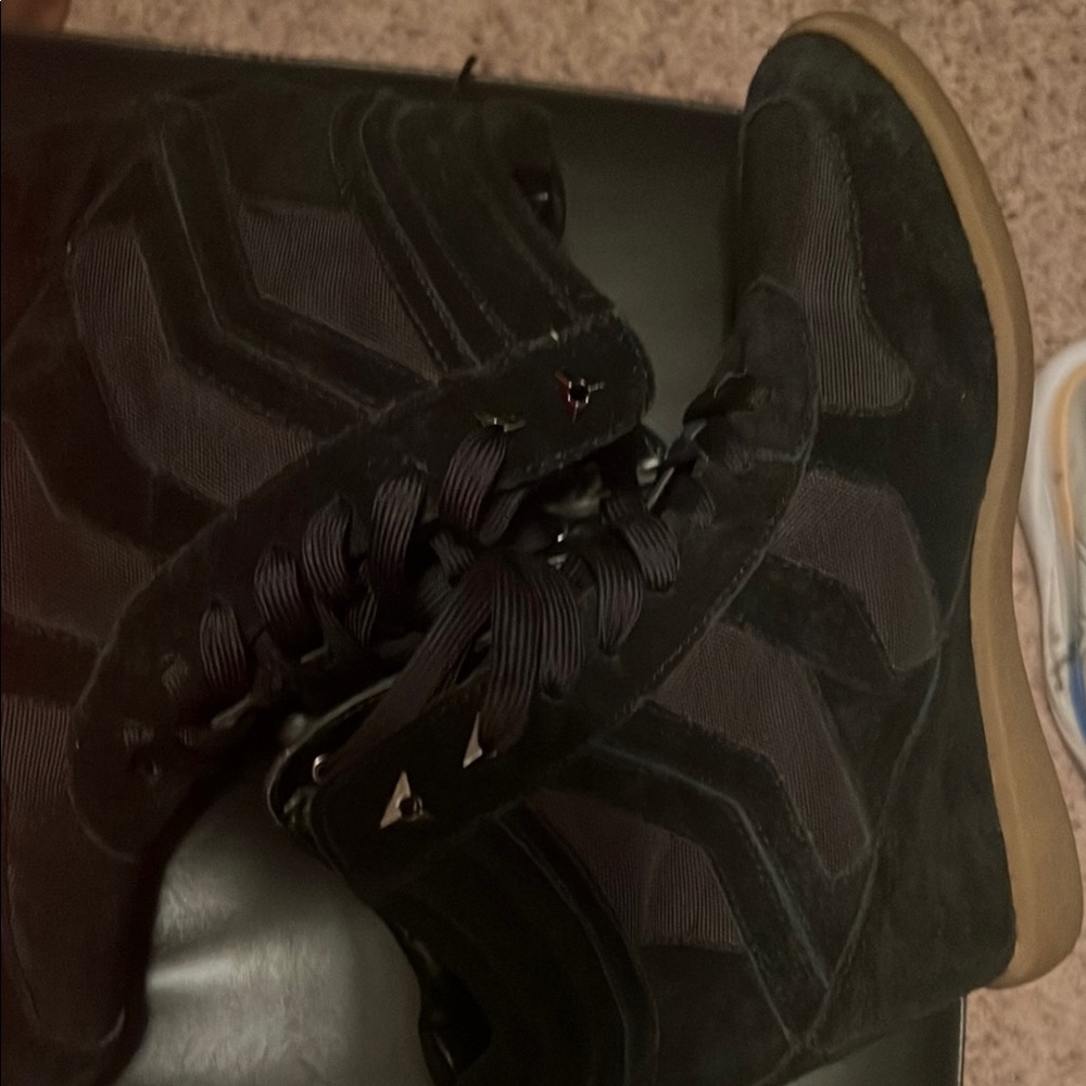 Black High-Top Sneakers